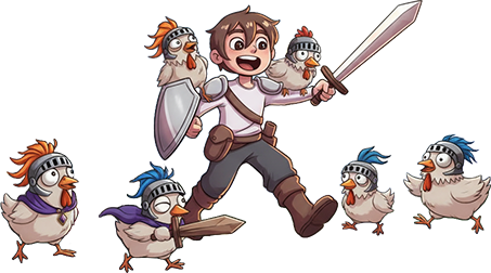 ChipHead chicken mascots multiplayer gameplay