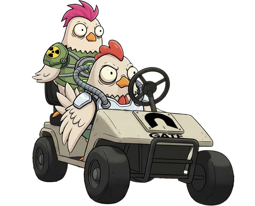 Steve, Alex, and chicken jockey from Minecraft on ChipHead's Minecraft server hosting page.